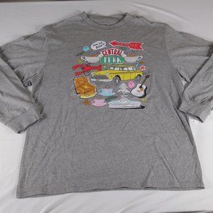 Friends TV Show Graphic Gray Long Sleeve Tee